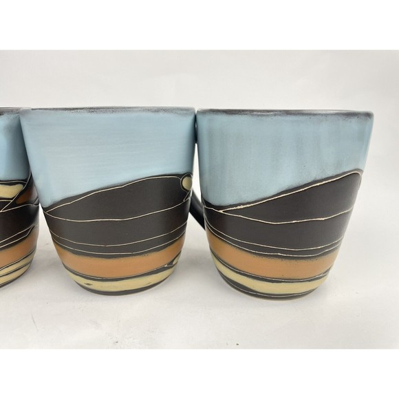Tabletops Gallery Hand Painted SOUTHWEST Mug Set Of 4 - Picture 10 of 16